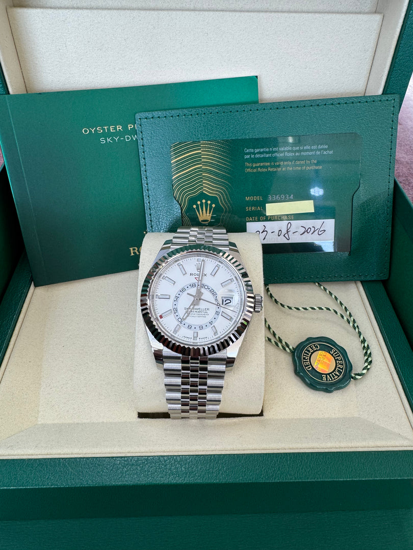 Rolex Sky-Dweller 336934 White Dial 2026 Jubilee