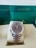 Load image into Gallery viewer, Rolex Datejust 41 Chocolate Dial 126331 2024 Jubilee
