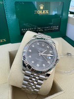 Load image into Gallery viewer, Rolex Datejust 41mm 126334 2024 Rhodium Diamond Dial Jubilee
