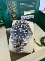 Load image into Gallery viewer, Rolex GMT-Master II "Bruce Wayne" 2026 126710GRNR Jubilee New Wood Card