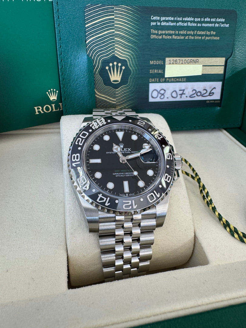 Rolex GMT-Master II "Bruce Wayne" 2026 126710GRNR Jubilee New Wood Card