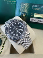 Load image into Gallery viewer, Rolex GMT-Master II "Bruce Wayne" 2026 126710GRNR Jubilee New Wood Card