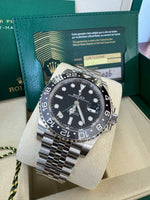Load image into Gallery viewer, Rolex GMT-Master II "Bruce Wayne" 2026 126710GRNR Jubilee New Wood Card