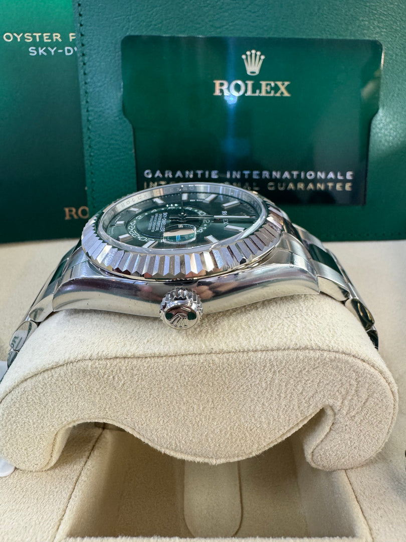 Rolex Sky-Dweller 336934 Mint Green Dial 2024 Oyster Stickers