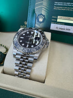 Load image into Gallery viewer, Rolex GMT-Master II "Bruce Wayne" 2026 126710GRNR Jubilee Full Stickers New Wood Card