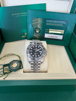 Load image into Gallery viewer, Rolex GMT-Master II "Bruce Wayne" 2026 126710GRNR Jubilee Full Stickers New Wood Card