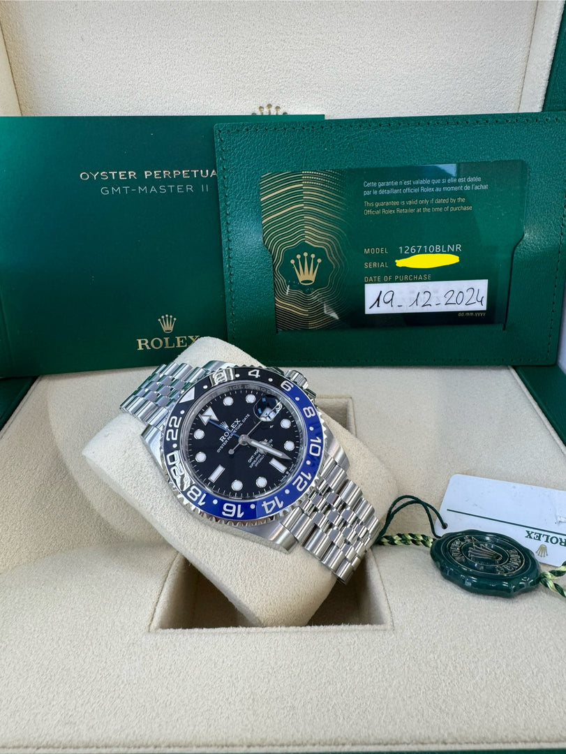 Rolex GMT-Master II "Batman" 2024 126710BLNR Jubilee