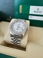 Load image into Gallery viewer, Rolex Datejust 36mm 116200 2016 White Roman Dial Jubilee