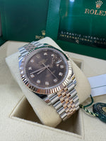 Load image into Gallery viewer, Rolex Datejust 41 Chocolate Diamond Dial 126331 2024 Jubilee
