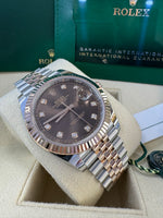 Load image into Gallery viewer, Rolex Datejust 41 Chocolate Diamond Dial 126331 2024 Jubilee
