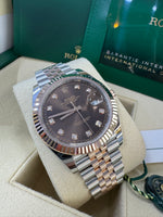 Load image into Gallery viewer, Rolex Datejust 41 Chocolate Diamond Dial 126331 2024 Jubilee
