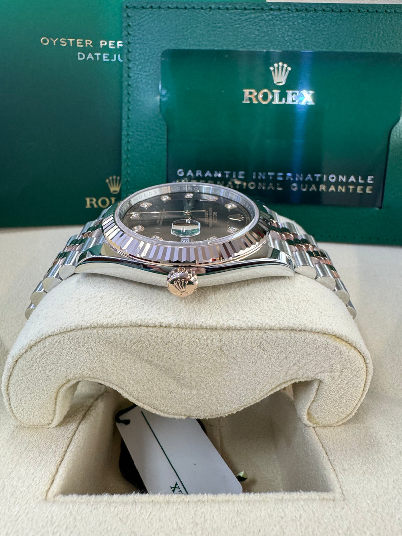 Rolex Datejust 41 Chocolate Diamond Dial 126331 2024 Jubilee