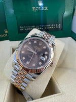 Load image into Gallery viewer, Rolex Datejust 41 Chocolate Diamond Dial 126331 2024 Jubilee
