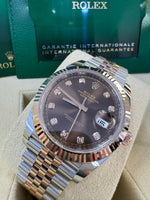 Load image into Gallery viewer, Rolex Datejust 41 Chocolate Diamond Dial 126331 2024 Jubilee
