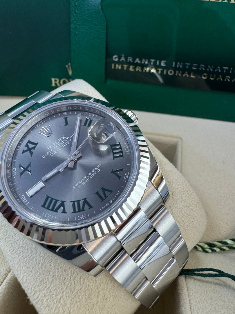 Rolex Datejust 41mm 126334 2025 Wimbeldon Dial Oyster