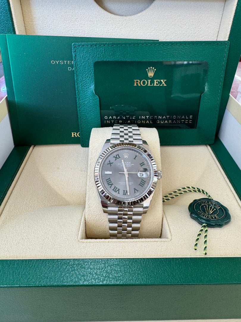 Rolex Datejust 41mm 126334 2023 Wimbeldon Dial Jubilee