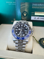 Load image into Gallery viewer, Rolex GMT-Master II "BatGirl" 2026 126710BLNR Jubilee WoodCard