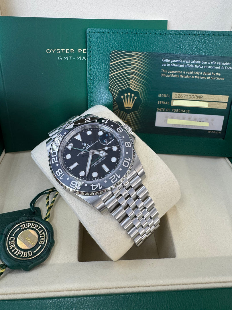 Rolex GMT-Master II "Bruce Wayne" 2026 126710GRNR Jubilee Full Stickers