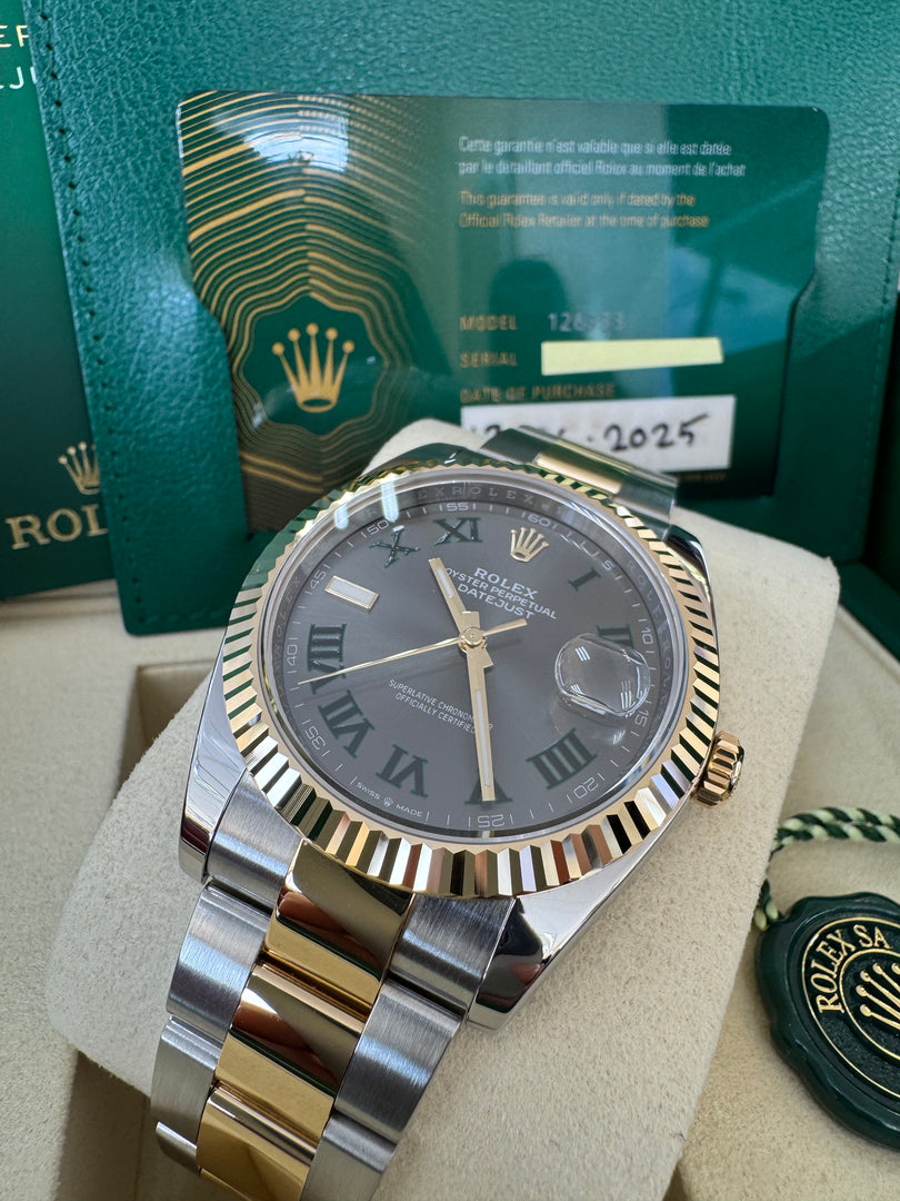 Rolex Datejust 41 Black Wimbeldon Dial 126333 2025 Oyster
