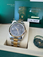 Load image into Gallery viewer, Rolex Datejust 41 Black Wimbeldon Dial 126333 2025 Oyster