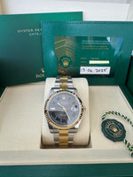 Load image into Gallery viewer, Rolex Datejust 41 Black Wimbeldon Dial 126333 2025 Oyster