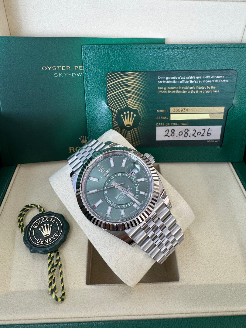 Rolex Sky-Dweller 336934 Mint Green Dial 2026 Jubilee