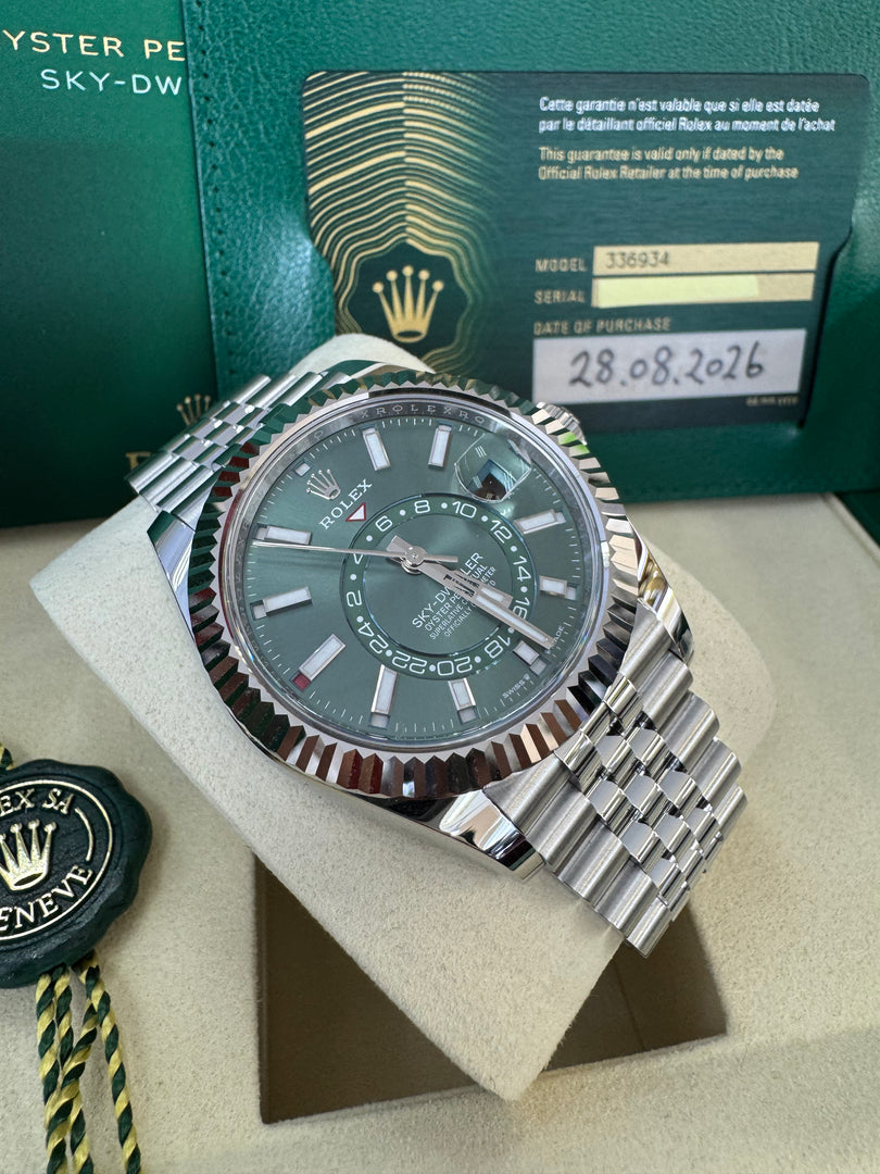 Rolex Sky-Dweller 336934 Mint Green Dial 2026 Jubilee