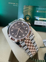 Rolex Datejust 41 Chocolate Diamond Dial 126331 2026 Jubilee