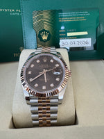 Load image into Gallery viewer, Rolex Datejust 41 Chocolate Diamond Dial 126331 2026 Jubilee