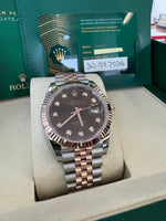 Load image into Gallery viewer, Rolex Datejust 41 Chocolate Diamond Dial 126331 2026 Jubilee