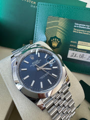 Rolex Datejust 41mm 126300 2026 Blue Index Jubilee