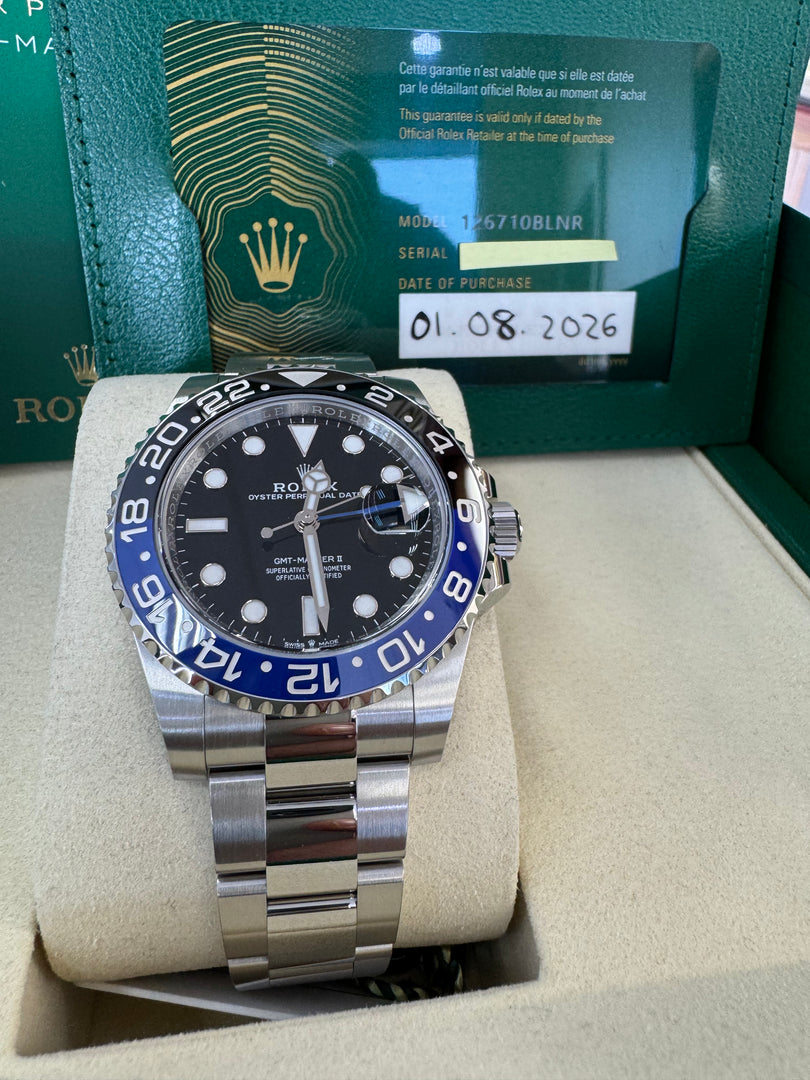 Rolex GMT-Master II "Batman" 2026 126710BLNR Oyster