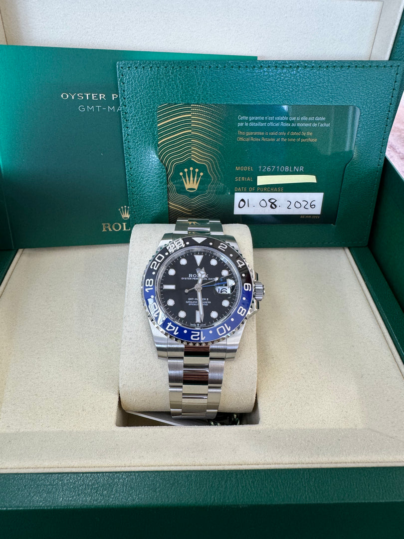 Rolex GMT-Master II "Batman" 2026 126710BLNR Oyster