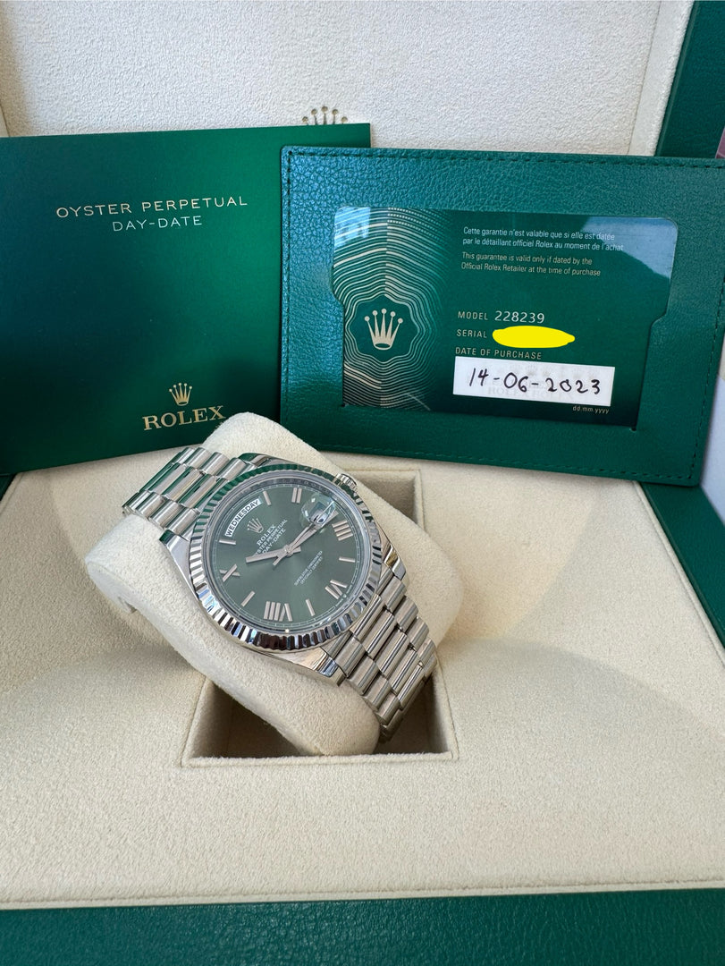 Rolex Day-Date 40 2023 Olive Dial 228239