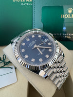 Load image into Gallery viewer, Rolex Datejust 41mm 126334 2025 Blue Diamond Dial Jubilee
