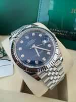 Load image into Gallery viewer, Rolex Datejust 41mm 126334 2025 Blue Diamond Dial Jubilee
