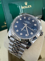 Load image into Gallery viewer, Rolex Datejust 41mm 126334 2025 Blue Diamond Dial Jubilee
