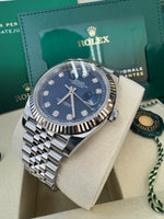 Load image into Gallery viewer, Rolex Datejust 41mm 126334 2025 Blue Diamond Dial Jubilee
