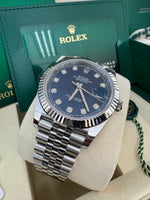 Load image into Gallery viewer, Rolex Datejust 41mm 126334 2025 Blue Diamond Dial Jubilee
