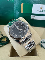 Load image into Gallery viewer, Rolex Datejust 36mm 116234 2020 Black Roman Dial Oyster