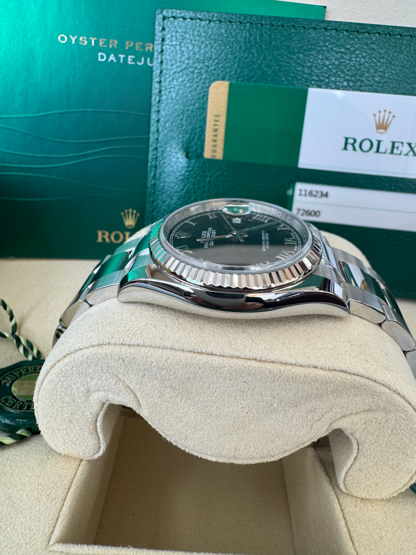 Rolex Datejust 36mm 116234 2020 Black Roman Dial Oyster