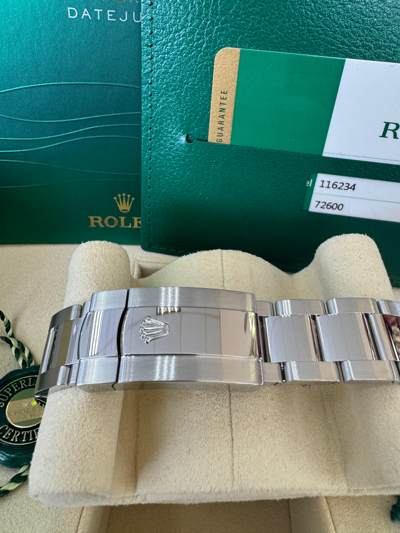 Rolex Datejust 36mm 116234 2020 Black Roman Dial Oyster