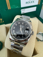 Load image into Gallery viewer, Rolex Datejust 36mm 116234 2020 Black Roman Dial Oyster
