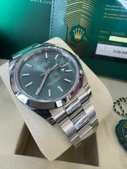 Rolex Datejust 41mm 126300 2026 Green Oyster