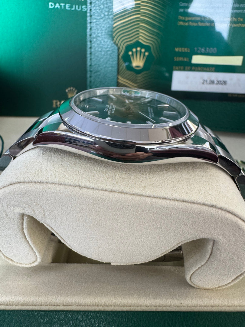 Rolex Datejust 41mm 126300 2026 Green Oyster