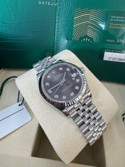 Rolex Datejust 31mm 278274 2021 Rhodium Diamond Dial Jubilee
