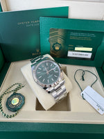 Load image into Gallery viewer, Rolex Datejust 41mm 126334 2026 Mint Green Dial Oyster