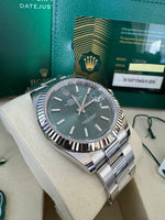 Load image into Gallery viewer, Rolex Datejust 41mm 126334 2026 Mint Green Dial Oyster