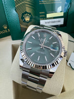 Load image into Gallery viewer, Rolex Datejust 41mm 126334 2026 Mint Green Dial Oyster