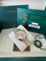 Load image into Gallery viewer, Rolex Datejust 28mm 279173 2026 Champagne Diamond Dial Jubilee